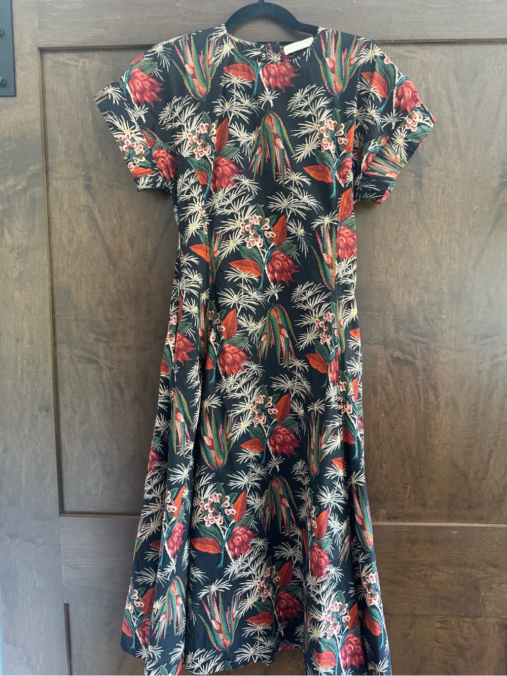 Ulla Johnson Devon Floral Poplin Fit & Flare Midi Dress Like New